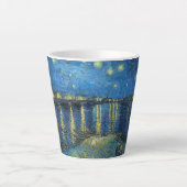 Vincent van Gogh Sterrennacht over de Rijn Latte Mok (Voorkant)