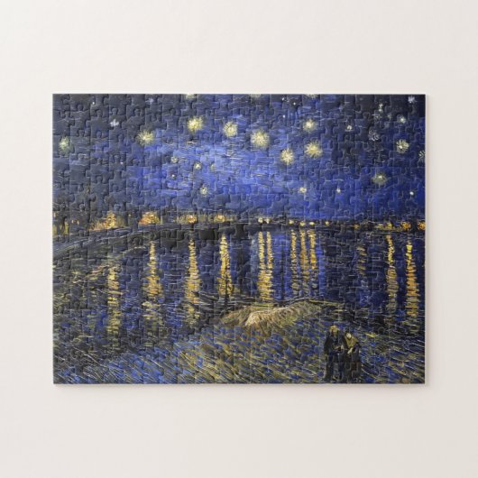Vincent Van Gogh Sterrennacht over de Rijn Legpuzzel (Horizontaal)