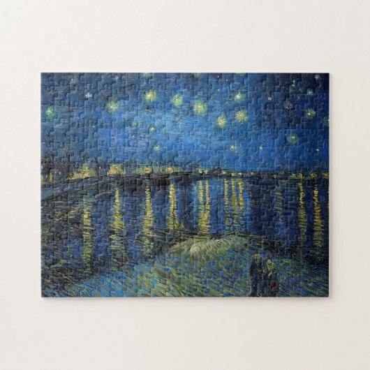Vincent Van Gogh - Sterrennacht over de Rijn Legpuzzel (Horizontaal)