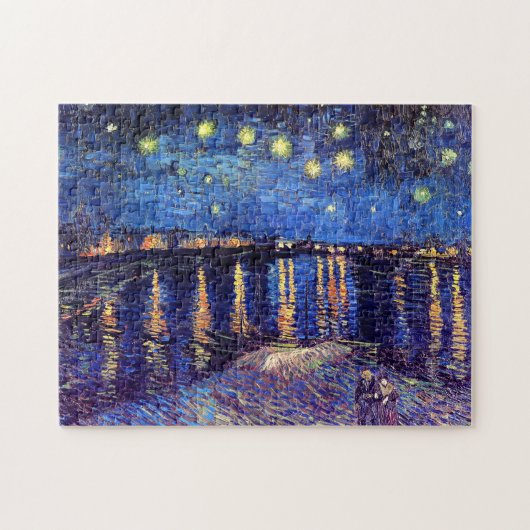 Vincent Van Gogh - Sterrennacht over de Rijn Legpuzzel (Horizontaal)