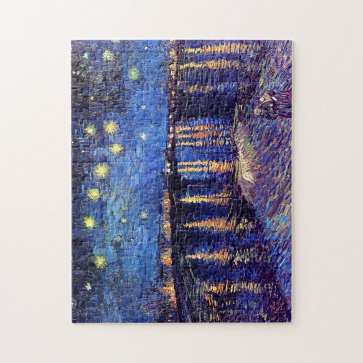 Vincent Van Gogh - Sterrennacht over de Rijn Legpuzzel (Verticaal)