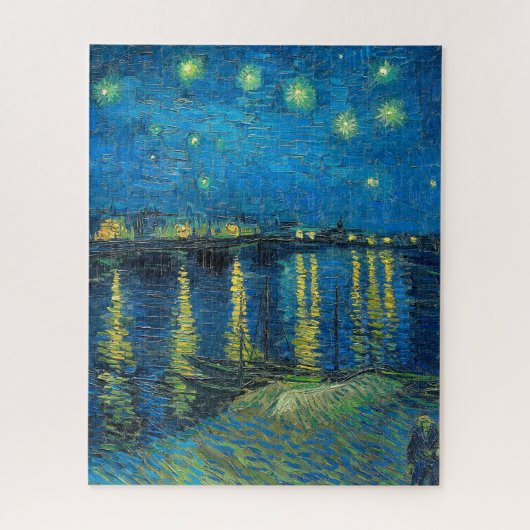 Vincent Van Gogh Sterrennacht over de Rijn Legpuzzel (Verticaal)