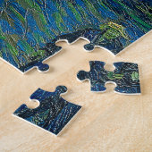 Vincent Van Gogh Sterrennacht over de Rijn Legpuzzel (Zijkant)