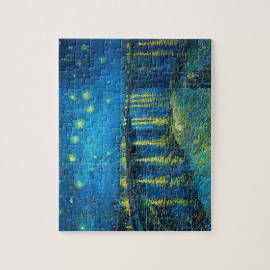 Vincent Van Gogh Sterrennacht over de Rijn Legpuzzel (Verticaal)