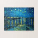 Vincent Van Gogh Sterrennacht over de Rijn Legpuzzel<br><div class="desc">Vincent Van Gogh Sterrennacht over de Rhone Jigzaag Puzzle.</div>