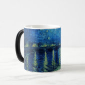 Vincent Van Gogh - Sterrennacht over de Rijn Magische Mok (Voorkant links)