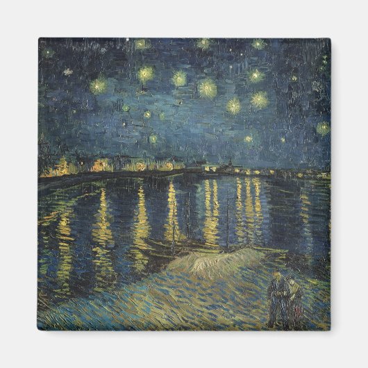 Vincent van Gogh | Sterrennacht over de Rijn Magneet (Voorkant)