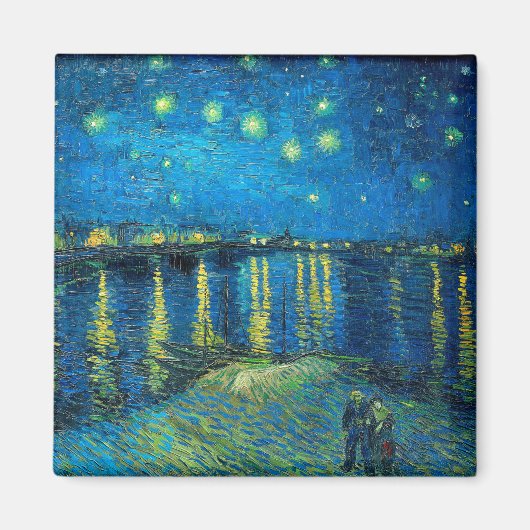 Vincent Van Gogh Sterrennacht over de Rijn Magneet (Voorkant)