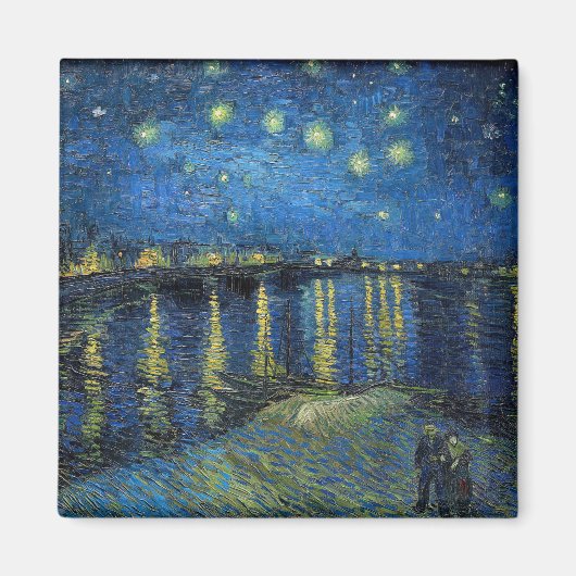 Vincent van Gogh - Sterrennacht over de Rijn Magneet (Voorkant)