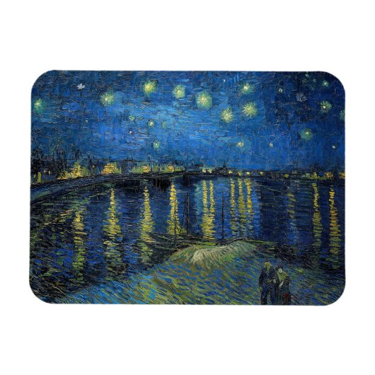 Vincent van Gogh - Sterrennacht over de Rijn Magneet (Horizontaal)