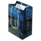 Vincent van Gogh - Sterrennacht over de Rijn Medium Cadeauzakje (Voorkant Gekanteld)