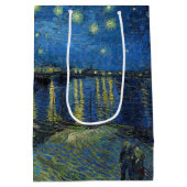 Vincent van Gogh - Sterrennacht over de Rijn Medium Cadeauzakje (Achterkant)