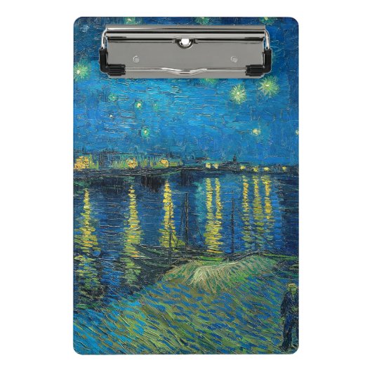 Vincent Van Gogh Sterrennacht over de Rijn Mini Klembord (Voorkant)