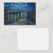 Vincent van Gogh - Sterrennacht over de Rijn Notitiekaartje (Voorkant / Achterkant)