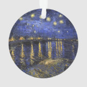 Vincent Van Gogh Sterrennacht over de Rijn Ornament (achterkant)