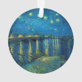 Vincent Van Gogh Sterrennacht over de Rijn Ornament (achterkant)