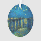Vincent Van Gogh Sterrennacht over de Rijn Ornament (voorkant)