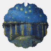 Vincent van Gogh - Sterrennacht over de Rijn Ornament Kaart (Achterkant)