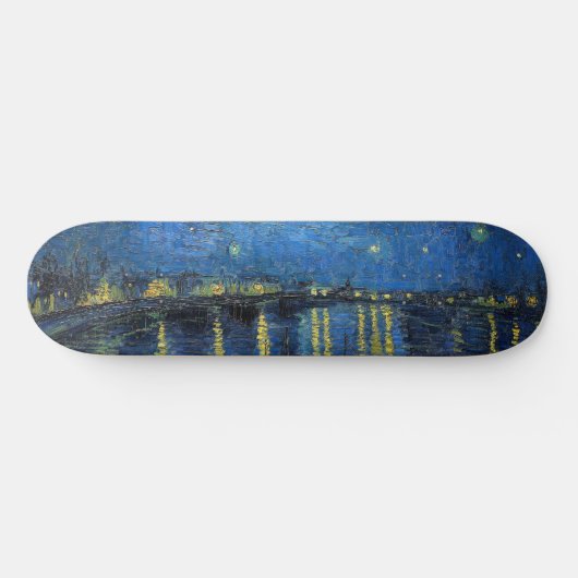 Vincent van Gogh - Sterrennacht over de Rijn Persoonlijk Skateboard (Horizontaal)