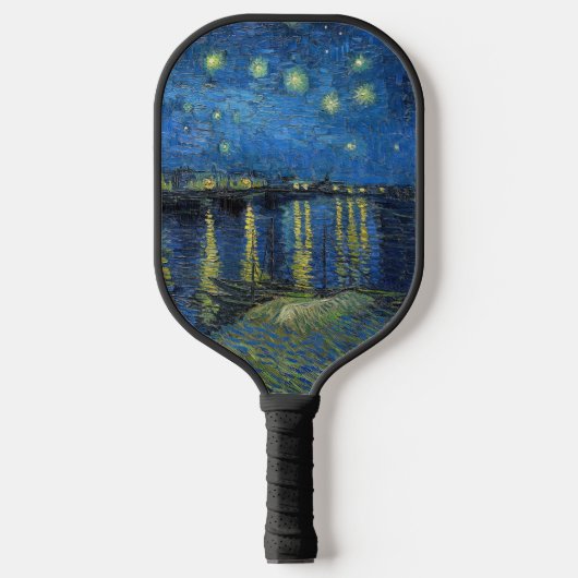 Vincent van Gogh - Sterrennacht over de Rijn Pickleball Paddle (Voorkant)