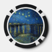 Vincent van Gogh - Sterrennacht over de Rijn Poker Chips (Achterkant)