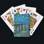Vincent Van Gogh Sterrennacht over de Rijn Pokerkaarten<br><div class="desc">Van Gogh Masterpart Sterrennacht - Een schilderij van Vincent Van Gogh,  Sterrennacht over de Rijn,  shows een nacht vol sterren en een brug. Ze zijn 's nachts in Arles in Frankrijk geschilderd in 1888.</div>