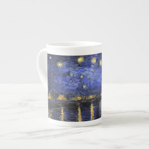 Vincent Van Gogh Sterrennacht over de Rijn Porselein Kop