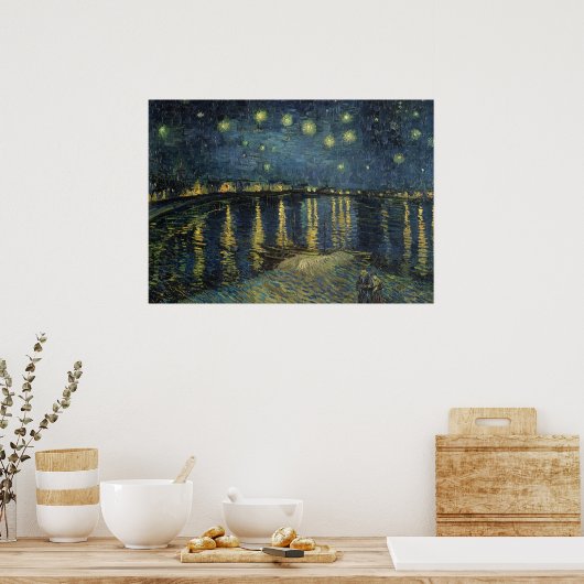 Vincent van Gogh | Sterrennacht over de Rijn Poster (Keuken)