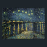 Vincent van Gogh | Sterrennacht over de Rijn Poster<br><div class="desc">De Sterrennacht, 1888 | door Vincent van Gogh | Art Location: Musee d'Orsay, Parijs, Frankrijk | Nederlandse kunstenaar | Collectie Afbeelding nummer: XIR60960</div>