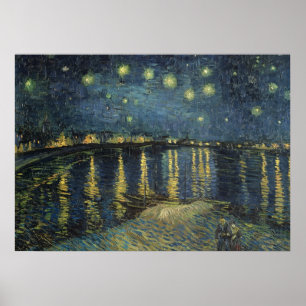 Vincent van Gogh   Sterrennacht over de Rijn Poster