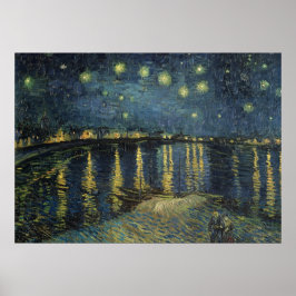 Vincent van Gogh | Sterrennacht over de Rijn Poster