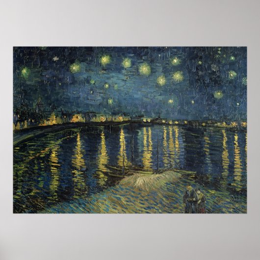 Vincent van Gogh | Sterrennacht over de Rijn Poster (Voorkant)