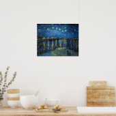 Vincent Van Gogh - Sterrennacht over de Rijn Poster (Keuken)