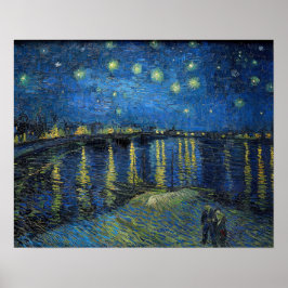 Vincent Van Gogh - Sterrennacht over de Rijn Poster