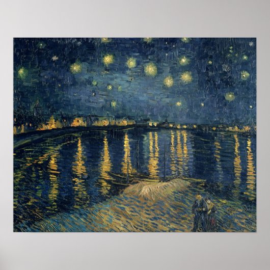 Vincent van Gogh | Sterrennacht over de Rijn Poster (Voorkant)