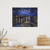 Vincent Van Gogh Sterrennacht over de Rijn Poster (Keuken)