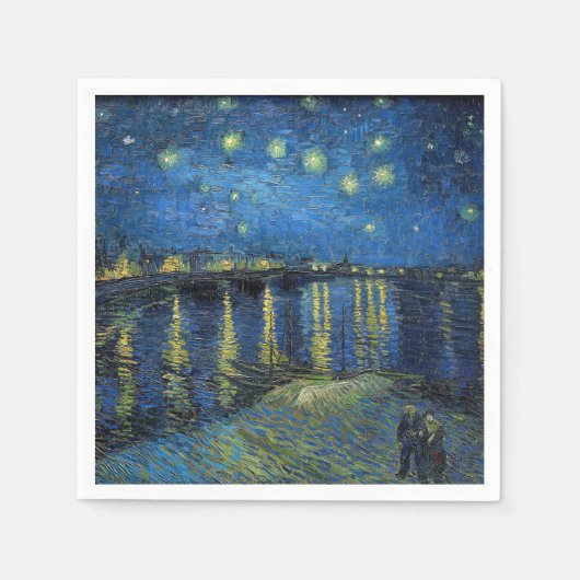 Vincent van Gogh - Sterrennacht over de Rijn Servet (Voorkant)