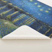 Vincent van Gogh - Sterrennacht over de Rijn Sherpa Deken (3/4)