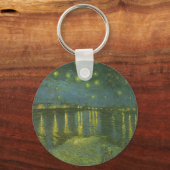 Vincent van Gogh - Sterrennacht over de Rijn Sleutelhanger (Voorkant)