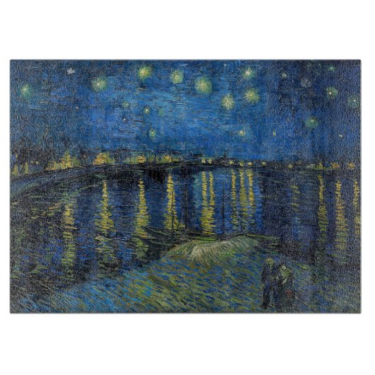 Vincent van Gogh - Sterrennacht over de Rijn Snijplank (Voorkant)