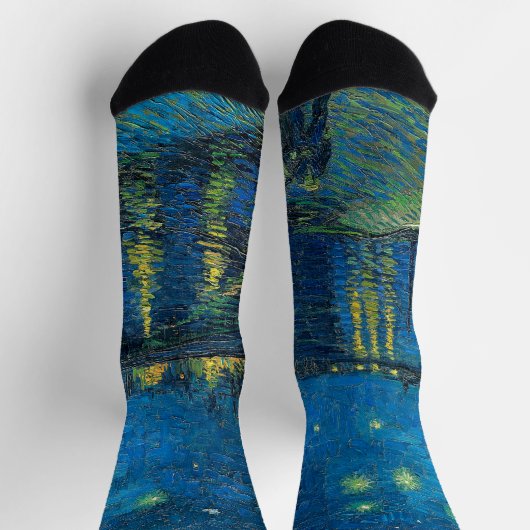 Vincent Van Gogh Sterrennacht over de Rijn Sokken (Top)