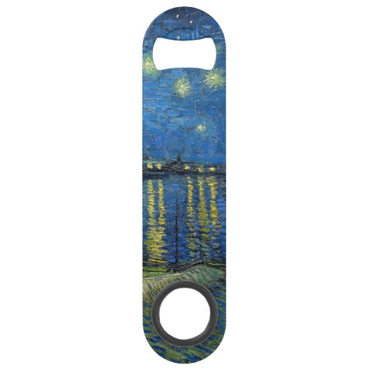 Vincent van Gogh - Sterrennacht over de Rijn Speed Flessenopener (Voorkant)