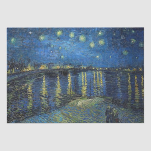 Vincent van Gogh - Sterrennacht over de Rijn Tissuepapier (Voorkant)