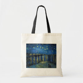 Vincent van Gogh - Sterrennacht over de Rijn Tote Bag