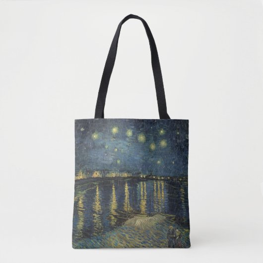 Vincent van Gogh | Sterrennacht over de Rijn Tote Bag (Voorkant)