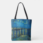 Vincent Van Gogh Sterrennacht over de Rijn Tote Bag (Achterkant)
