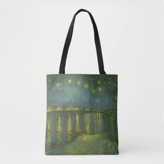 Vincent van Gogh - Sterrennacht over de Rijn Tote Bag (Voorkant)