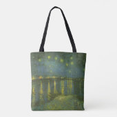 Vincent van Gogh - Sterrennacht over de Rijn Tote Bag (Achterkant)