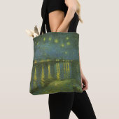 Vincent van Gogh - Sterrennacht over de Rijn Tote Bag (Dichtbij)