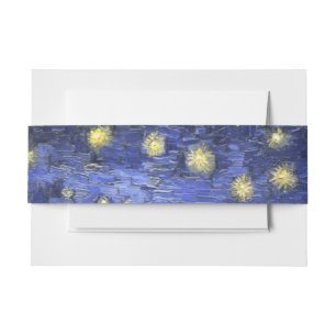 Vincent Van Gogh Sterrennacht over de Rijn Uitnodigingen Wikkel